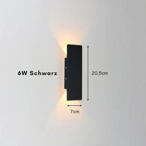 LumenLite - Stilvolle wetterfeste LED-Wandleuchte für den Garten
