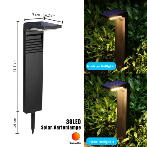 LumaPath - Solarbetriebene LED Gartenlichter mit 2 Modi für Wege und Pfade
