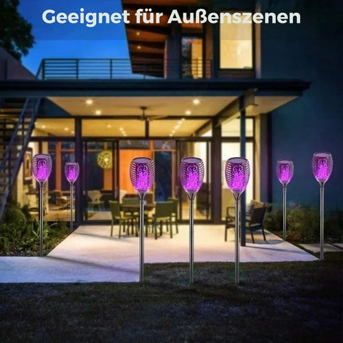 FlameGlow - Elegante Solarflammenleuchten für Garten & Terrasse