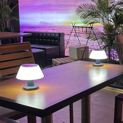 EcoGlowLite - Solarbetriebene LED Tischlampe für Garten und Terrasse
