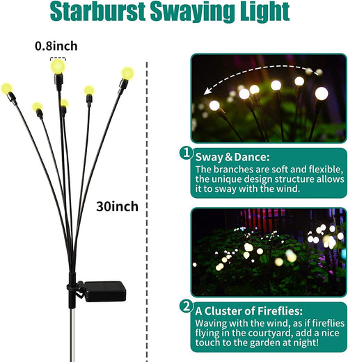 StellaLume – Solar Sternleuchten mit beweglichen Lichtern für romantische Gartenbeleuchtung