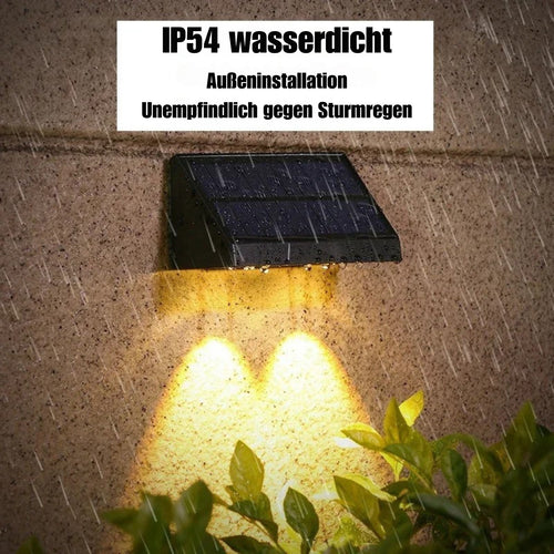 GlowRidge - Automatisches Solarwandlicht für Garten und Terrasse, Umweltfreundlich, LED, Wasserdicht, Elegant