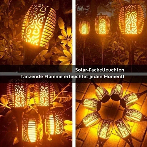 FlameGlow - Elegante Solarflammenleuchten für Garten & Terrasse