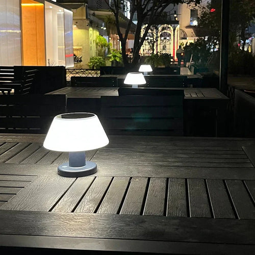 EcoGlowLite - Solarbetriebene LED Tischlampe für Garten und Terrasse