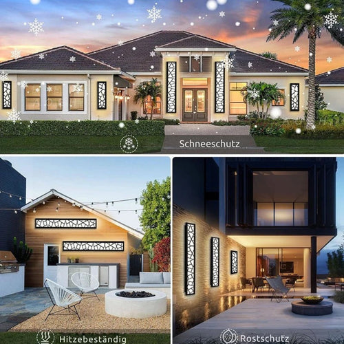 LumiSteel - Edelstahl Außenwandleuchte mit LED für Garten und Terrasse, IP65 wasserdicht