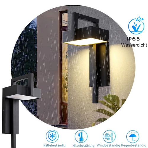 VivaLume - Edelstahl Außenwandleuchte 10W, IP65 Wasserdicht, LED Wandleuchte Außen