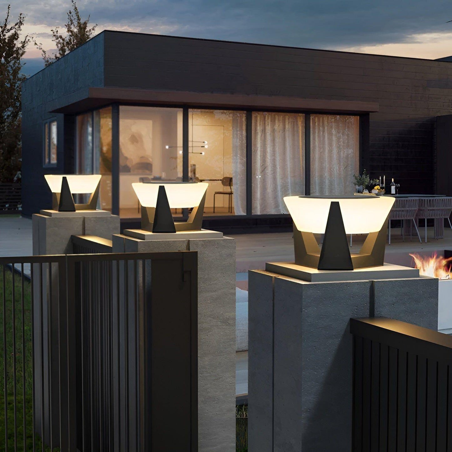 Lumineo Solar - Luxus Solarbetriebene Gartenlampe im Japanischen Stil