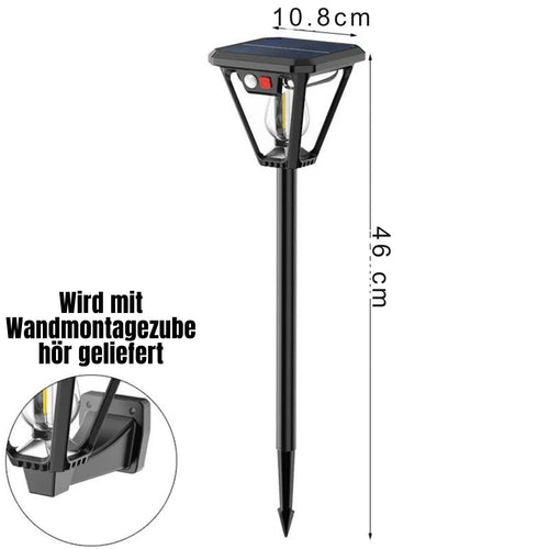 SolarLume - Solar LED Bewegungsmelder für Garten, Rasen und Wandbeleuchtung