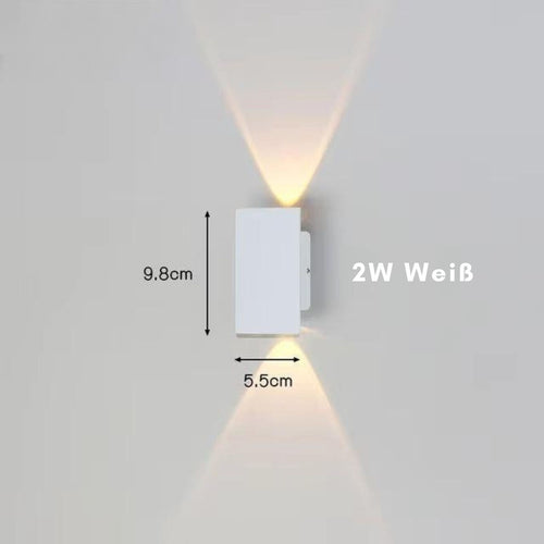 LumenLite - Stilvolle wetterfeste LED-Wandleuchte für den Garten