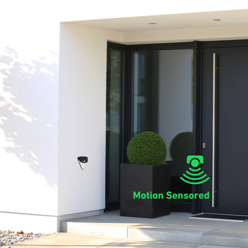 LumenSentry - Solar-Sicherheitsleuchte mit 230° Leuchtwinkel für umfassende Außenbeleuchtung
