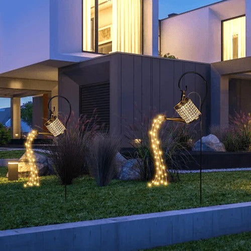 LumenKanne - LED-Solar-Gießkanne für Charmante  Außenbeleuchtung