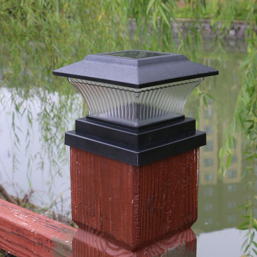 LumenColumn - Elegante Solar LED-Säulenleuchte für den Garten und Außenbereich