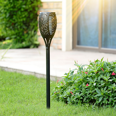 LumenTorch - Solar-Fackeln mit Flackernder LED-Flamme für Garten