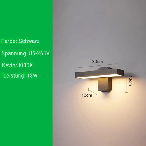 BrightNest - Elegante Außenbeleuchtung für Haus und Garten, Wandmontage, LED, IP65, Dämmerungssensor