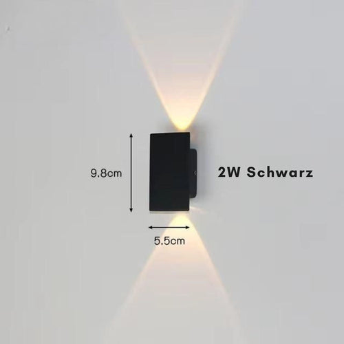 LumenLite - Stilvolle wetterfeste LED-Wandleuchte für den Garten