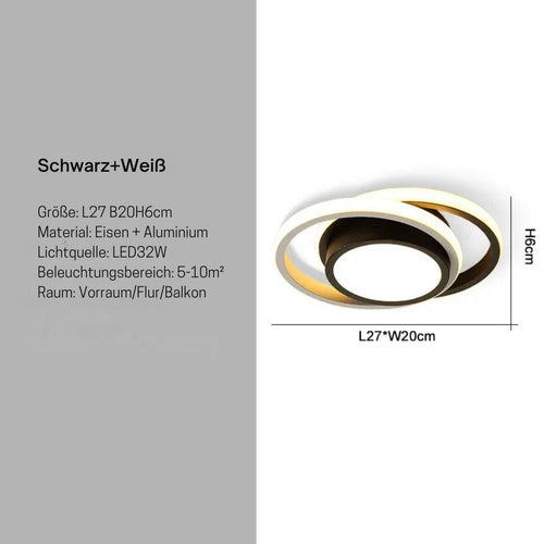 EcoShine LED-Deckenleuchte mit Fernbedienung