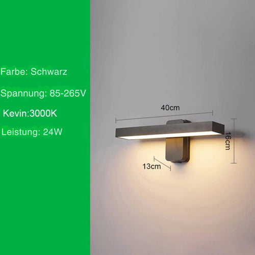 BrightNest - Elegante Außenbeleuchtung für Haus und Garten, Wandmontage, LED, IP65, Dämmerungssensor