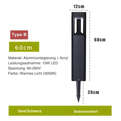 LumiKraft - LED Gartenlicht mit 750 Lumen, IP65 Wetterfest, Energieeffizient, Warm- und Kaltlicht Optionen