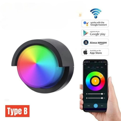 SmartStrahl - WiFi LED Wandleuchte für Garten und Balkon, RGB und dimmbar