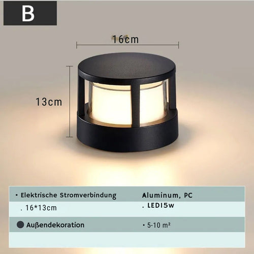 LumaVista - Solar Gartenleuchte für stilvolle Gartenbeleuchtung mit LED