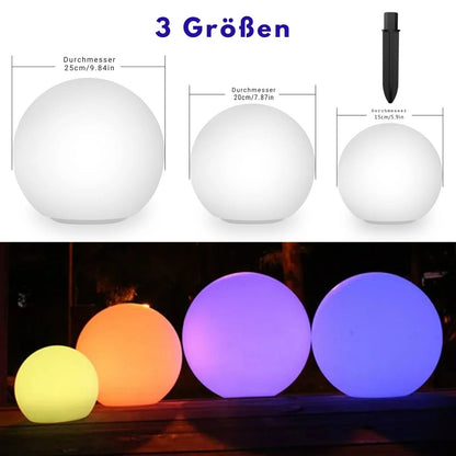 SolaraGlow – Solarbetriebene Kugelleuchte mit warmem LED-Licht für den Garten