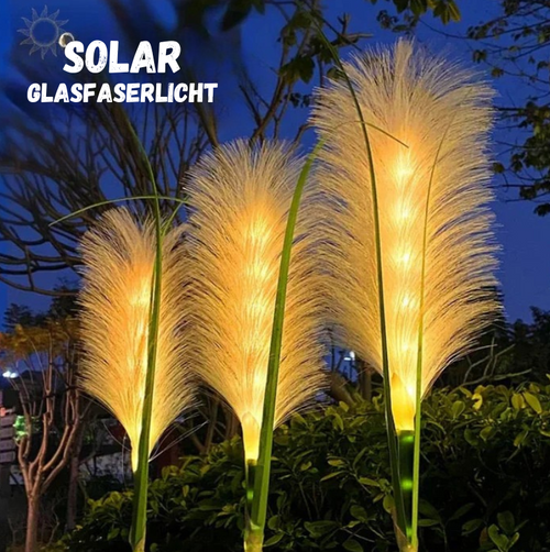 GlowWeave - Solarbetriebene LED Rattan Gartenleuchte für stimmungsvolle Beleuchtung