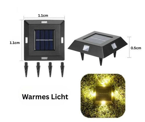 FlareLite - Solarbetriebene LED Wandleuchte für den Außenbereich, elegant und energiesparend