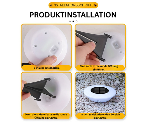LumenSphere - Stilvolle Solarbetriebene LED-Lampe für den Garten, wetterfest