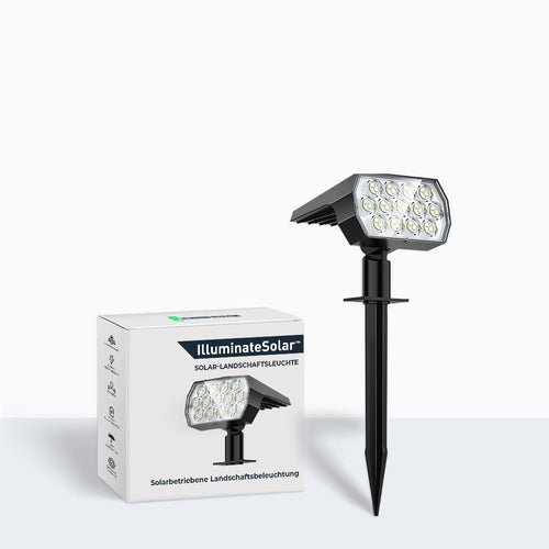 SolarAura - Stilvolle LED Solar Landschaftsleuchte für Garten und Terrasse