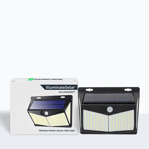 LumenMini - Kleine Solar LED Lampe mit Bewegungsmelder für gezielte Beleuchtung im Außenbereich