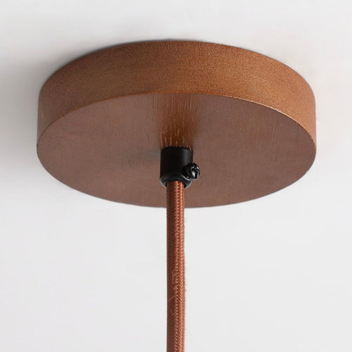 StrahlSchale - LED Deckenleuchte für Wohnzimmer – Retro-Modern aus Naturstein