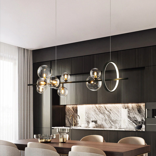 KristallGlanz - Moderner Kristall-Kronleuchter für stilvolle Innenräume – Elegantes Design für Wohnzimmer und Esszimmer