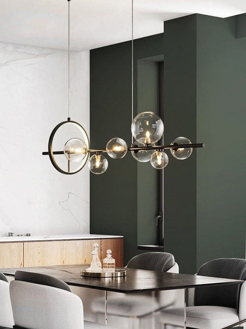 KristallGlanz - Moderner Kristall-Kronleuchter für stilvolle Innenräume – Elegantes Design für Wohnzimmer und Esszimmer