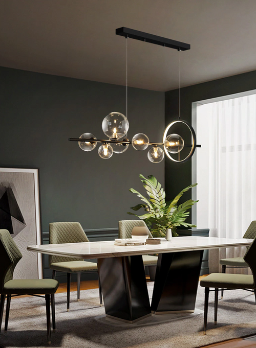 KristallGlanz - Moderner Kristall-Kronleuchter für stilvolle Innenräume – Elegantes Design für Wohnzimmer und Esszimmer