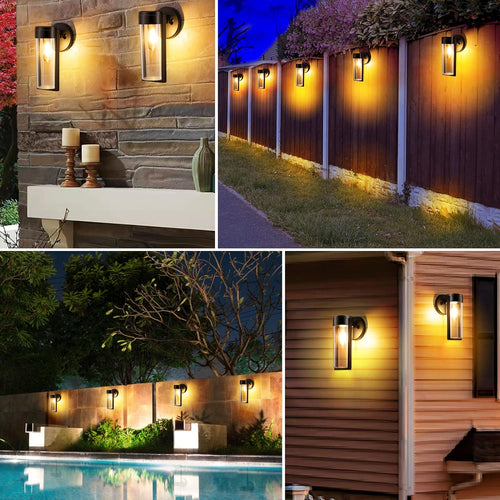 LumenDream - Elegante Solar-Wandleuchte für Garten und Außenbereich