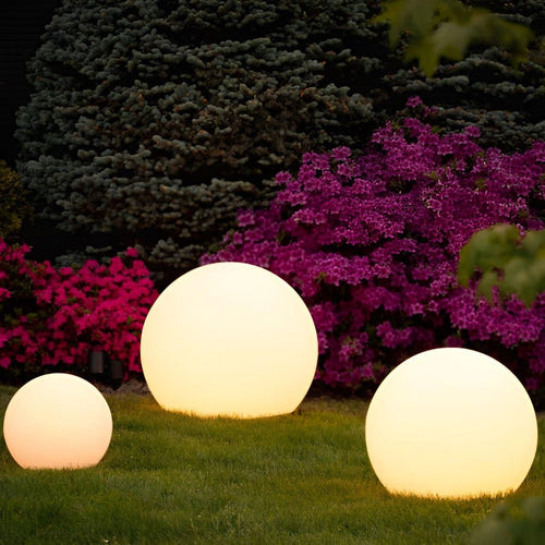 GardenLuxe - Farbwechselnde LED Gartenball-Lampe, wasserdicht