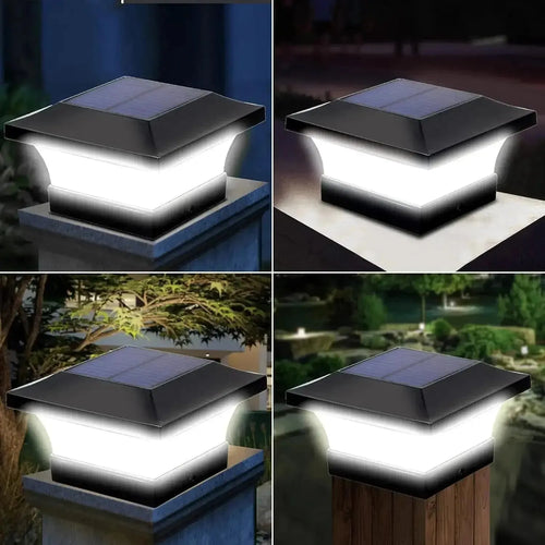 SunGlow - Solar LED Gartentorlampe für den Außenbereich mit warmem Licht