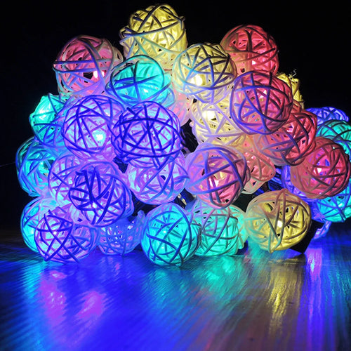 RattanGlow - Solarbetriebene LED Lichterkette für Garten und Outdoor Events