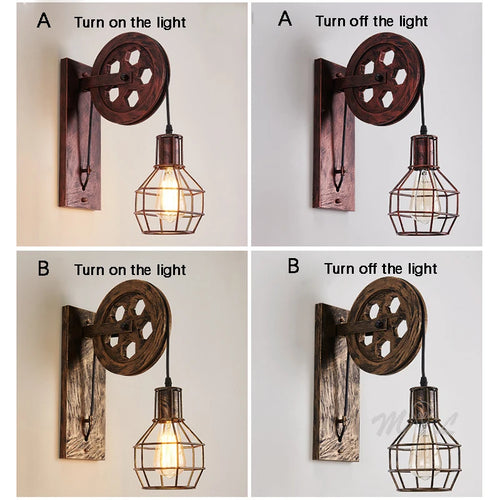 LumiVerde - Retro Wandleuchte mit LED Licht für stilvolle Beleuchtung im Wohnzimmer