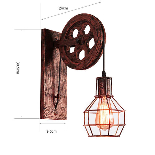 LumiVerde - Retro Wandleuchte mit LED Licht für stilvolle Beleuchtung im Wohnzimmer