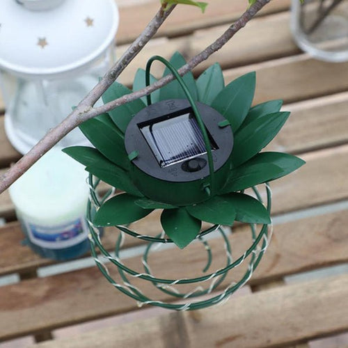 LumiPine - Solar LED-Gartenlampe im tropischen Ananas-Design für den Außenbereich