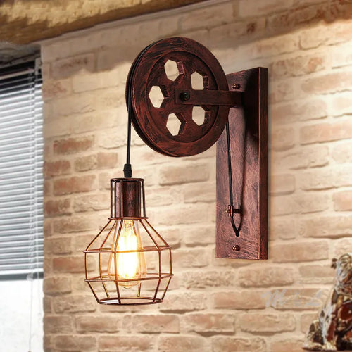 LumiVerde - Retro Wandleuchte mit LED Licht für stilvolle Beleuchtung im Wohnzimmer