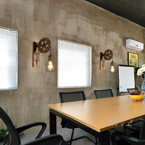 LumiVerde - Retro Wandleuchte mit LED Licht für stilvolle Beleuchtung im Wohnzimmer