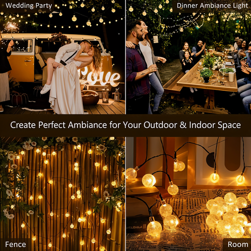 CrystalLuxe - Solarbetriebene LED Gartenleuchte im Kristall-Design für draußen