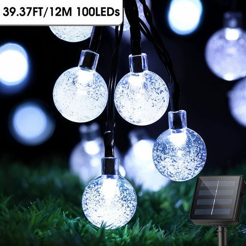CrystalLuxe - Solarbetriebene LED Gartenleuchte im Kristall-Design für draußen