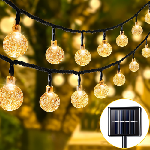 CrystalLuxe - Solarbetriebene LED Gartenleuchte im Kristall-Design für draußen
