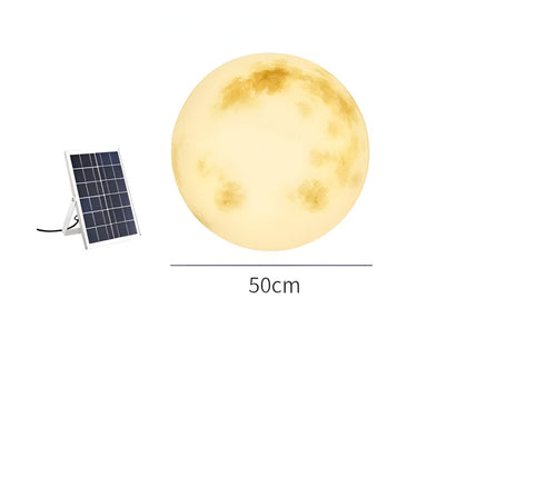 LunaSphere - Solar LED Gartenleuchte im Mond-Design, wasserdicht