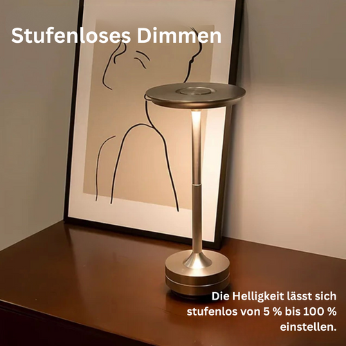 LichtNestchen - Kabellose Tischlampe mit Touch-Sensor & Dimmfunktion für modernes Wohnen