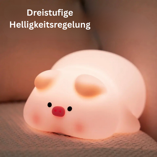 GlowKlein - Piggy Nachtlicht für Kinderzimmer – Warmes Licht für eine sichere Nachtruhe