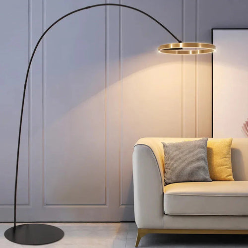 LichtEden - Dimmbar Stehlampe Schwarz für Wohnzimmer und Schlafzimmer, Moderne LED Stehleuchte